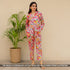 Digital Print Crepe Satin Fabric - F5163